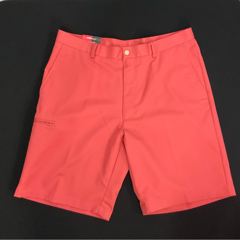 Grand Slam Performance Golf Ultimate Shorts - Mineral Red - Mens 36 Flat Front